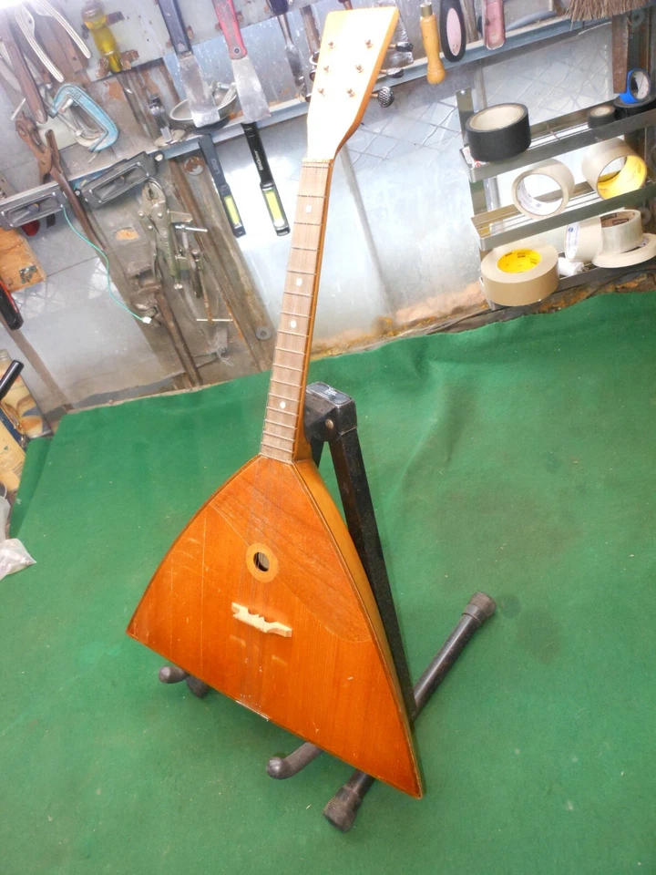 Russian Folklore instrument,  Balalaika  - 4 Strings. - Image 4 of 4