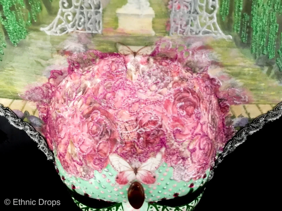 Venetian Mask, spring Mask, Masquerade Ball, Mardi Gras, elegant mask, handmade - Image 4 of 4