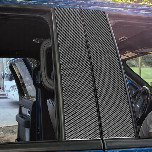 Soft Carbon Fiber Car Exterior B Pillar Cover Trim For Ford F-150 2009-14 Raptor - Picture 5 of 9