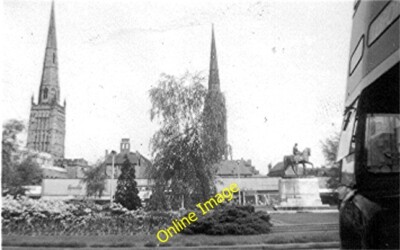 Photo 6x4 Spires of Coventry Cathedral and Holy Trinity Photo date c1960, c1960