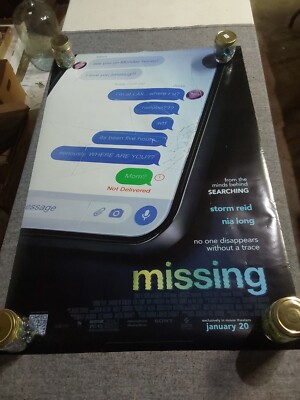 Lot Of 2 Missing (2023) ORIGINAL 27x40 MOVIE THEATRE POSTER
