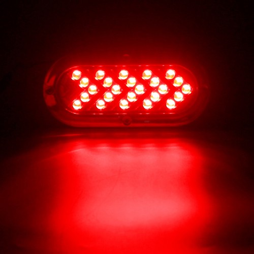 2x 6" inch Oval LED Rear Stop Turn Tail Brake Light Truck Trailer Sealed 12V 24V - Picture 14 of 19