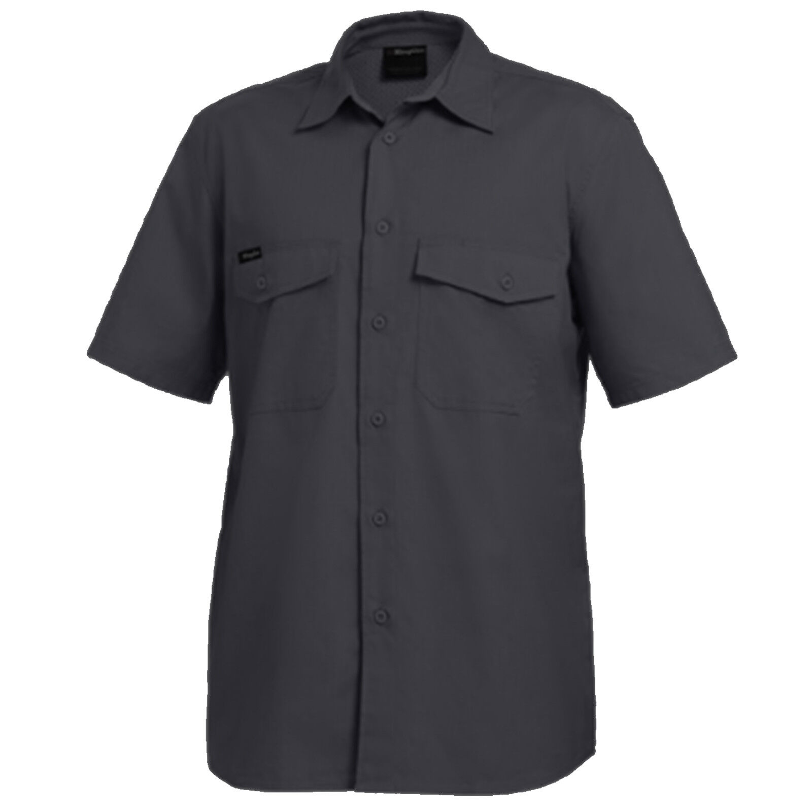 King Gee Work Shirt Short Sleeve Cotton WorkCool Ripstop K14825 5 ...