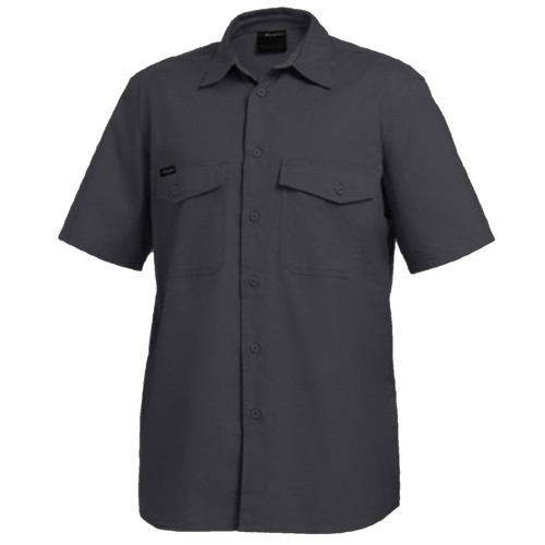 King Gee Work Shirt Short Sleeve Cotton WorkCool Ripstop K14825 5 colour NEW - Picture 12 of 14