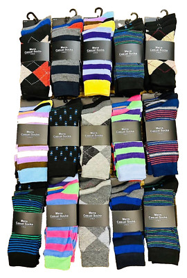 48 Paar lässige Arbeit Design Herrensocken Smart Anzug Baumwollmischung Größe 6-11