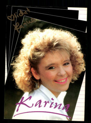 Karina Autogrammkarte Original Signiert + M 7006