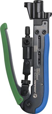 Jonard Tools CT-200, Universal Compression Tool with Dual Head for Coaxial Ca...