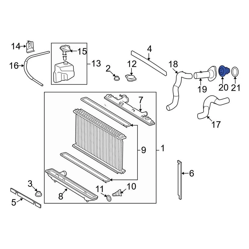 For Toyota Camry 2006-2011 Toyota 9091603136 Engine Coolant Thermostat Foto 4 de 4