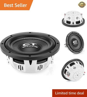 Hydro 8-Inch Dual 4-Ohm Shallow Mount Subwoofer - 600 Watts of Pure Bass
