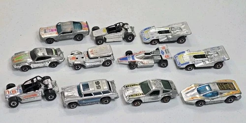 11 Hot Wheels Redline Chrome Alive '55 Monza Porsche Mustang Race Car Prowler