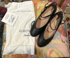 Eurotard Pivot 2 Character Shoes Black Leather 5 M 1.5  Heel EU 35 NEW unworn
