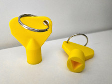 Gas Box  Electric Meter Box Cabinet Keys Yellow x 2