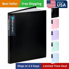 Art Portfolio 9"X12", 40 Pockets, 80 Pages Heavy Duty Presentation Book