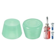Roller Skate Toe Stops with Screwdriver 82A Rubber Brake Stoppers Block, Green