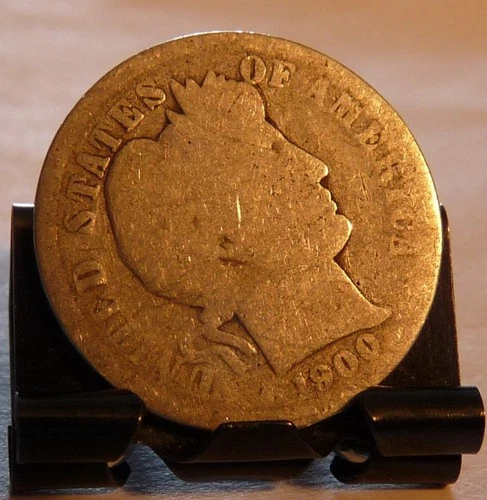 * 1900-P Barber Dime 90% Silver, 100+ years Old As Shown