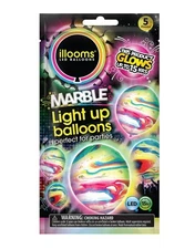 Illooms Led Balloons Marble Light Up Balloons 5 Illooms Parties SEALED!
