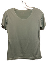 Women's Scoop Neck T-Shirt Short Sleeve NWOT Tee US Medium Light Green