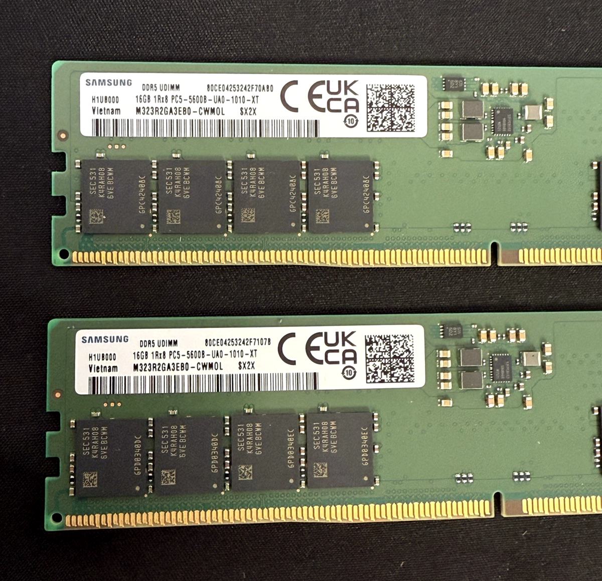 Samsung 32GB (2x16GB) DDR5 5600MHz Desktop RAM UDIMM PC5-5600B