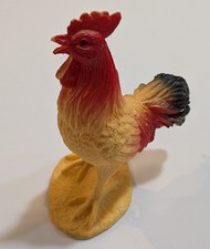 Unbranded Bird Farm Animal Toy Rooster Plastic Play Figures 4"