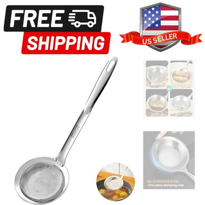 #ad #ad Skimmer Spoon Stainless Steel Fine Mesh Strainer for Cooking Fat Skimmer amp; ... $19.54