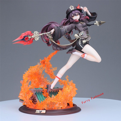 Anime Hu Tao Battle Form Figure 1/7 Scale Collection Model Doll Toy 11''