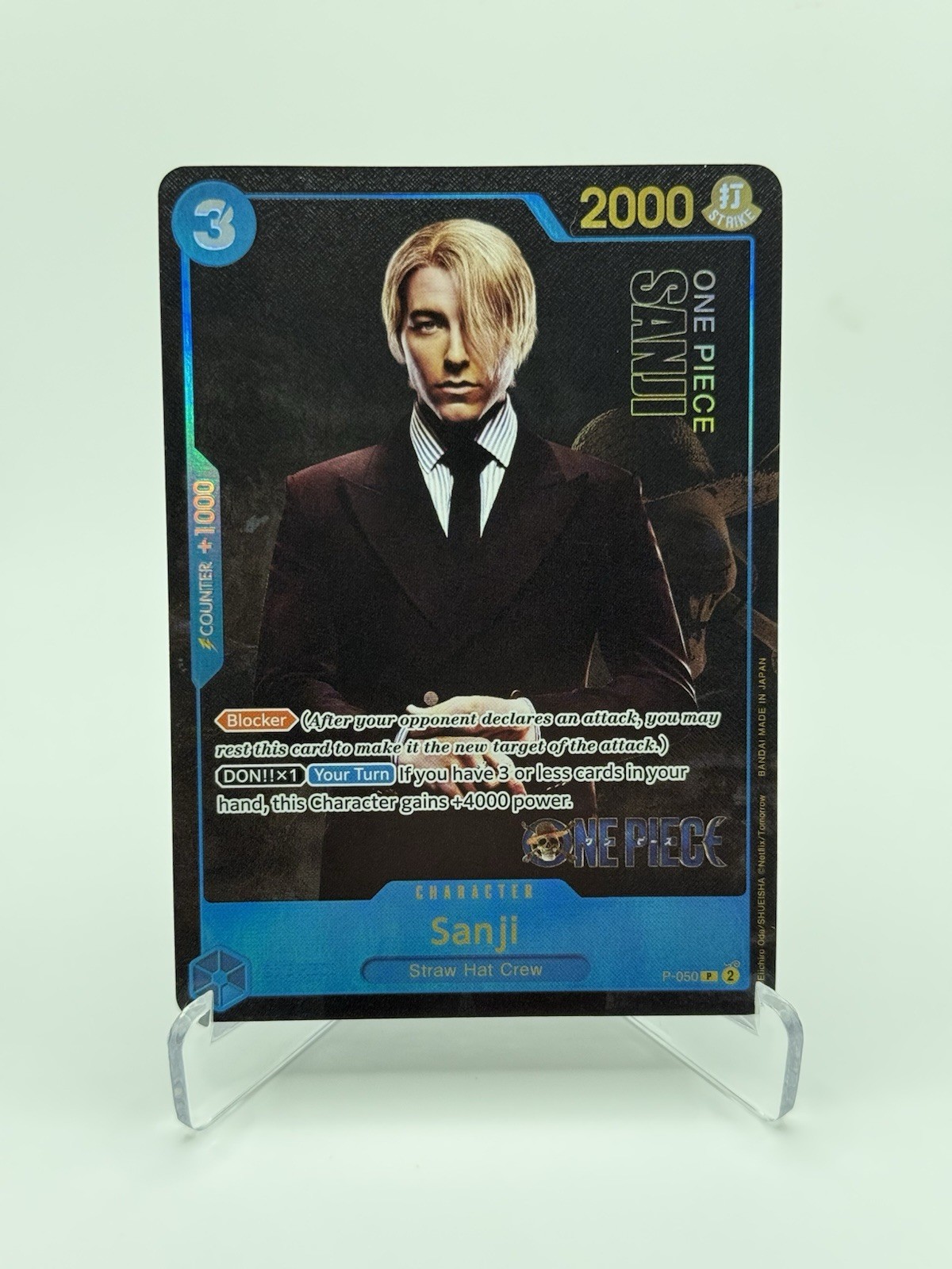 One Piece TCG Sanji #P-050 Live Action Alternate Art English Promo Near Mint
