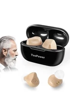 TooPower Digital Hearing Aids For Seniors Rechargeable With Noise Canceling OTC