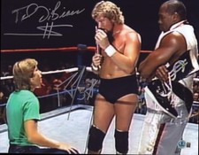 The Million Dollar Man Ted DiBiase Rob Van Dam Signed WWE 11x14 Photo BAS COA 16