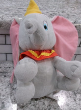 Disney Plush Dumbo, Kohls Cares, 12" Gray, Yellow Hat