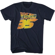 Back To The Future - 35th Distressed - Short Sleeve - Adult - T-Shirt