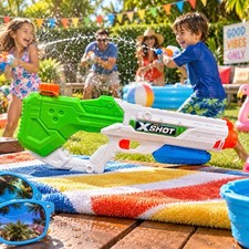 ZURU XShot Pressure Jet Water Blaster Toy Gun 110ml 39oz 35ft Pool Tested Works
