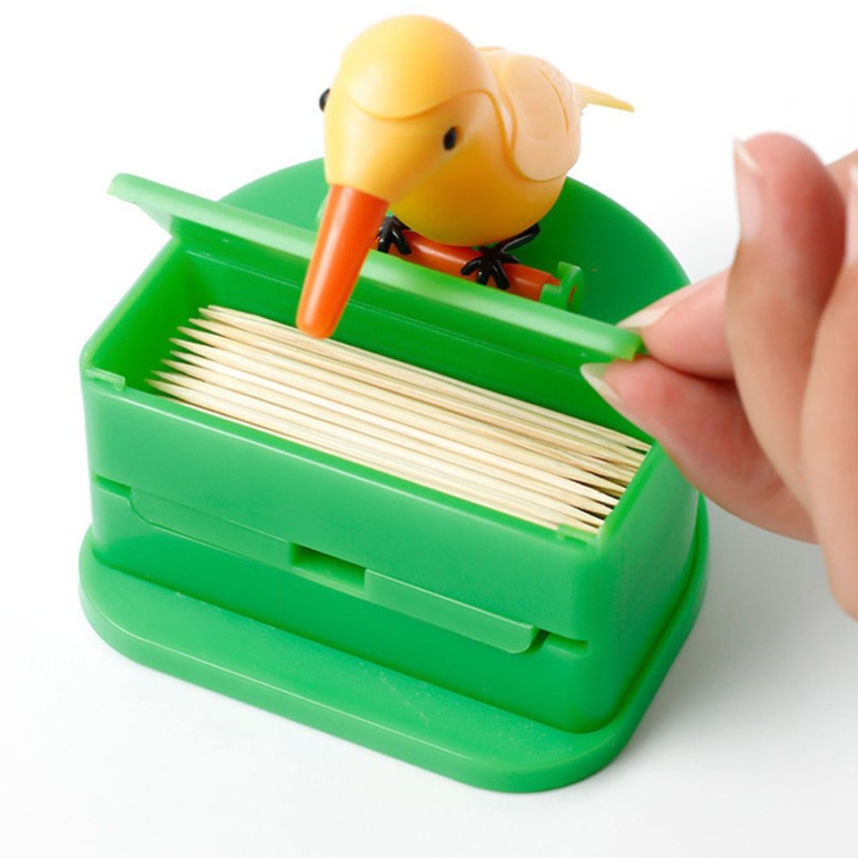 Bird Toothpick Holder Automatic Toothpick Dispenser Cute Toothpick ...
