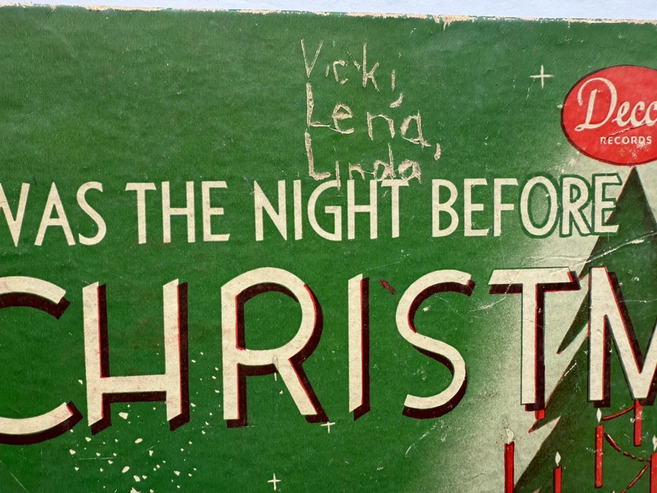 1940 Fred Waring Twas The Night Before Christmas album book (B5.11) Foto 3 de 4