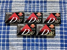 Lot Of 5 Sealed Tapes TDK D90 Type I 90 PRO