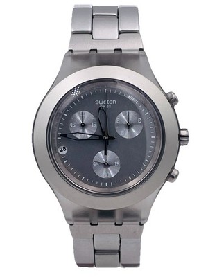 Swatch Uhr Chrono Swiss Made SWCG4/119 Stahl/Harz sehr reduziert neu