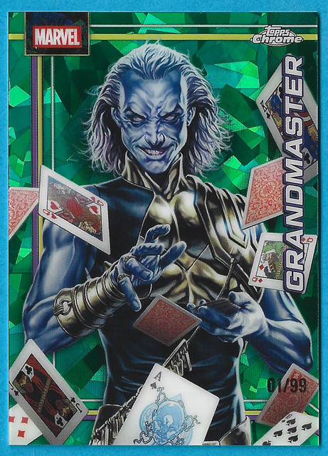 2026 Topps Chrome Marvel Sapphire Grandmaster Green Refractor 01/99