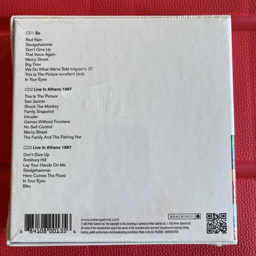 Peter Gabriel So: CD 3 Discs 25th Anniversary Edition Special Limited Edition - Picture 6 of 12