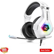 7.1 Surround Sound Gaming Headset with RGB Lights, Noise-Canceling Mic  Comfort