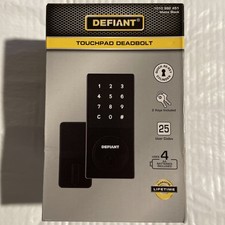 Defiant Touchpad Deadbolt Matte Black 1010 992 451