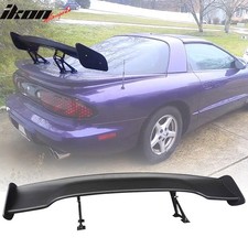 Universal 57 Inch Adjustable Jdm Rear Trunk Spoiler Wing Unpainted Gt Style Abs