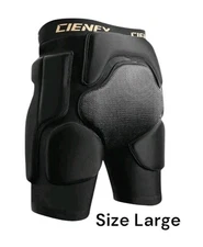 Cienfy 3D Hip Protective Padded Shorts EVA Tailbone Pad Impact Gear Size Large 