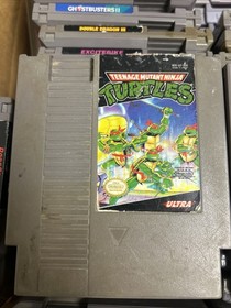Teenage Mutant Ninja Turtles Nintendo NES Bundle 1 and 2 TMNT Authentic