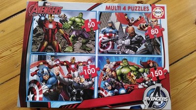 Marvel Avengers Puzzle-Set 50-80-100-150 Teile für Kinder ab 5 Jahren