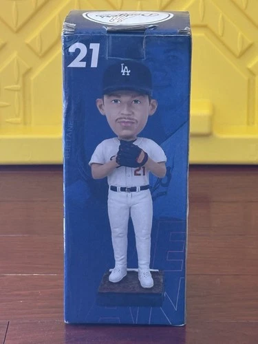 Dodgers Walker Buehler MLB Bobblehead Figure #21 White Blue