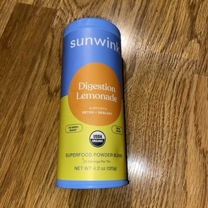 Sunwink Digestion Lemonade Organic Superfood Powder 4.2 oz Gut Health Vegan