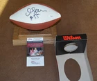 Junior Seau Autographed Wilson White Panel Junior Football JSA Authentication