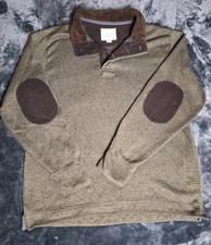 Original Weatherproof Vintage Sweater Long Sleeve Elbow Patches Preppy Men's XL