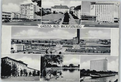 50695276 - 3180 Wolfsburg Porschestrasse, Rathaus, Robert-Koch-Platz, VW-Werk,