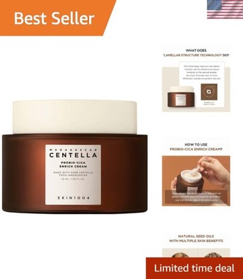 Travel-Sized Cica Enrich Cream 50ml - Firming Night Cream for All Skin Types