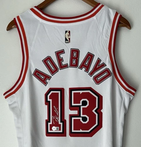 Bam Adebayo Signed Miami Heat Nike NBA Autograph (48) Classic Edition Jersey BAS